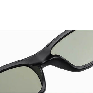 Electrochromic Polarized Sunglasses Automatically Tint UV Blocking Lenses Square Frame