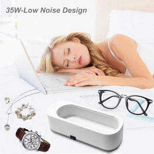 Ultrasonic Eyeglasses Cleaner for All Glasses Jewelry Watches Portable Low Noise Cleaning Machine