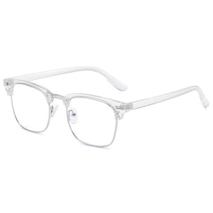 Blue Light Glasses for Computer Anti Glare Half Frame Clubmaster Eyeglasses