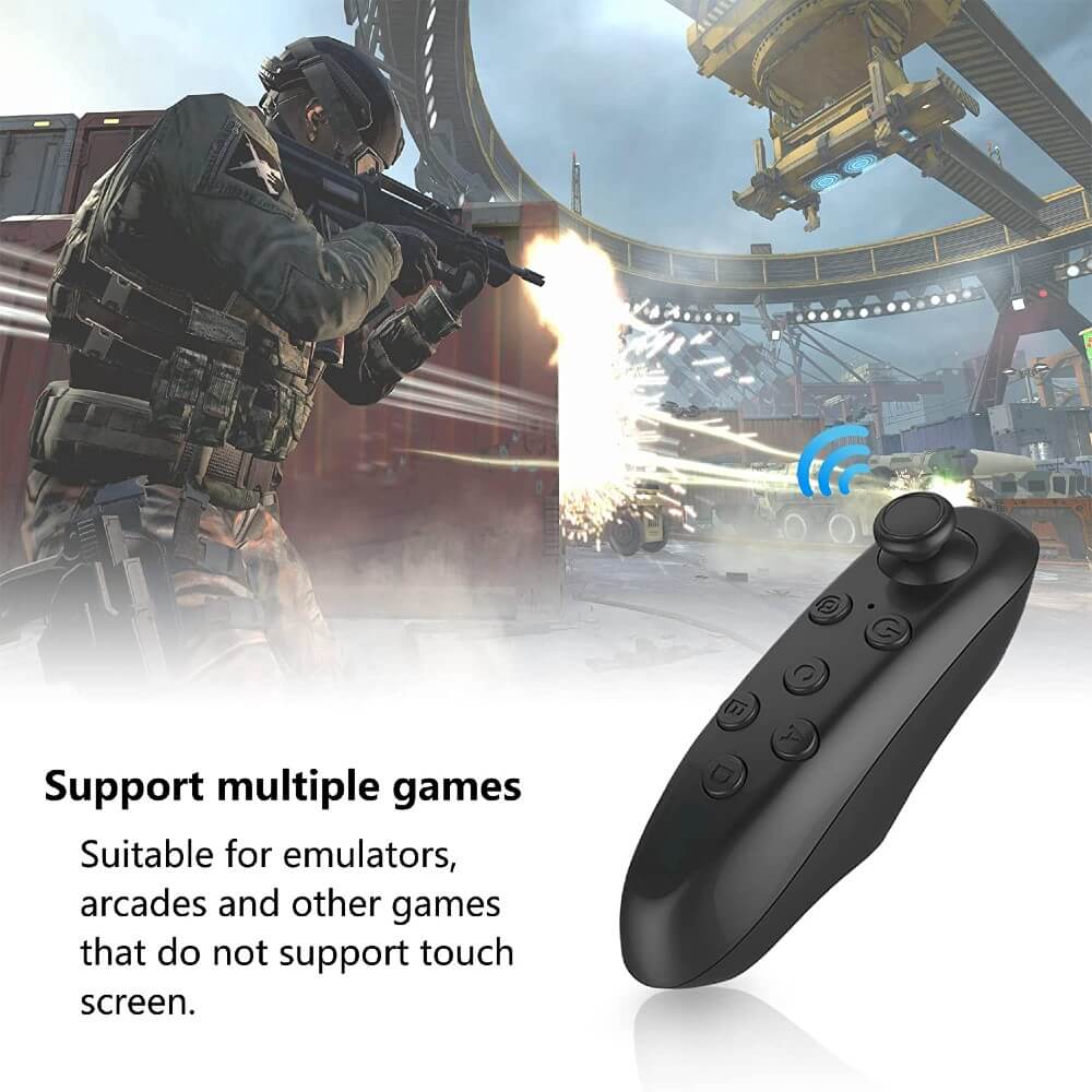 VR Remote Controller Bluetooth Gamepad Control Video Game Selfie E-Book Nook Page Mouse Virtual Reality Headset PC Tablet Laptop iPhone Smart Phone