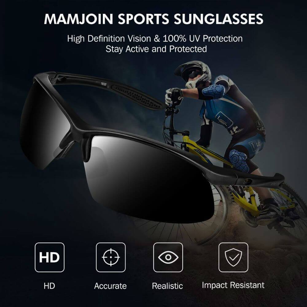 Blade Sport Polarized Sunglasses - Blue Light Blocking Glasses Computer Gaming Reading Anti Glare Reduce Eye Strain Screen Glasses by Teddith