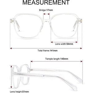 Blue Light Blocking Glasses for Computer Gaming Square Frame - Gaia