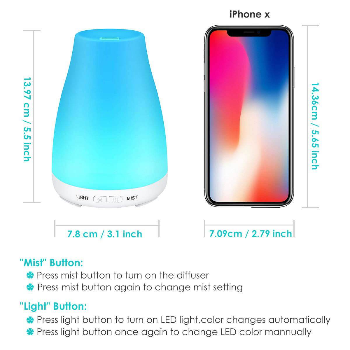 Essential Oil Diffuser for Sleep Colds Cough Headache Humidifier - Blue Light Blocking Glasses Computer Gaming Reading Anti Glare Reduce Eye Strain Screen Glasses by Teddith