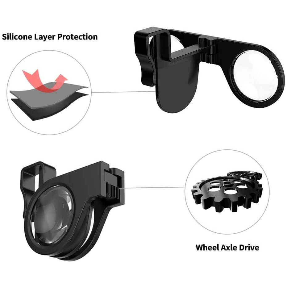 Portable VR Glasses for Smartphone Foldable Mini Virtual Reality Headset Compatible with iPhone and Android