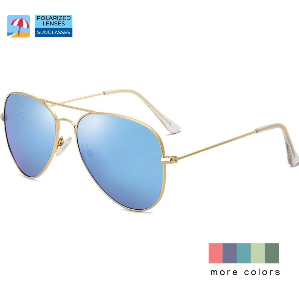 Aviator Sunglasses for Women and Men | Teddith AU | Polarized Lenses UV Protection | Aluminium Frame