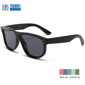 Reverse Sunglasses Square Frame Polarized Anti-Glare 100% UV Protection Concave Lens - Teddith - US