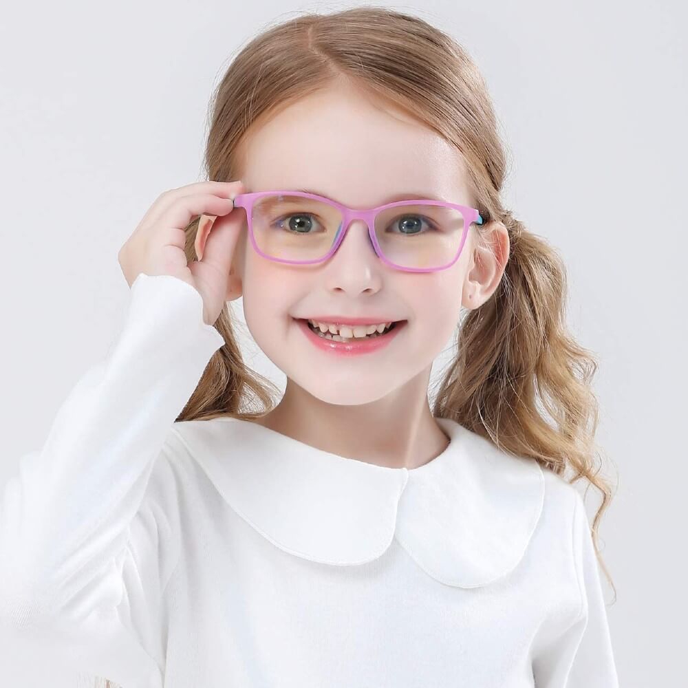 Blue Light Blocking Computer Screen Reading Glasses for Kids Ages [3-9] - Malik