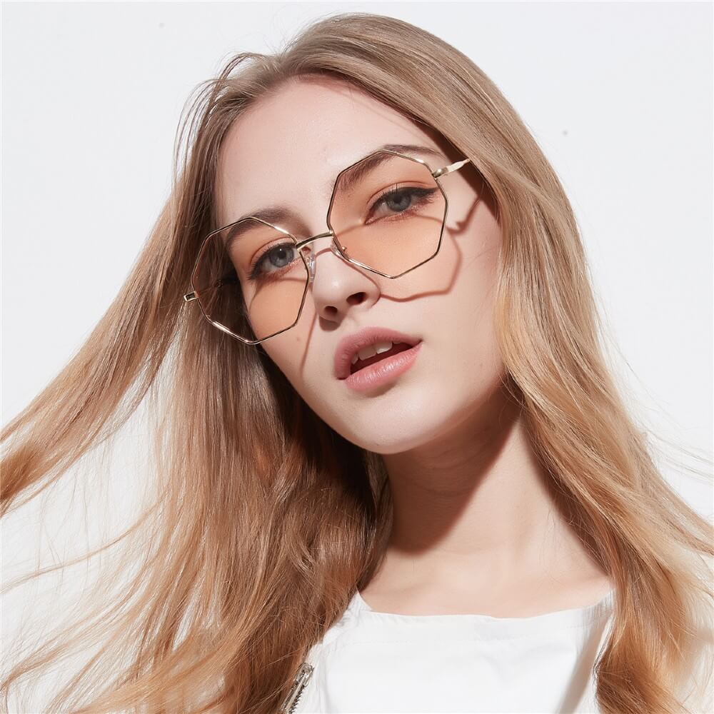 Sunglasses for Women Polygon UV400 Lenses Shades