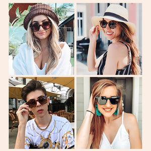 Classic Square Polarized Sunglasses Retro Trendy UV400 Sunnies for Women Men - June