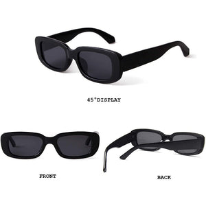 Rectangle Sunglasses Retro Driving Glasses 90s Vintage Fashion Narrow Square Frame - Jessie