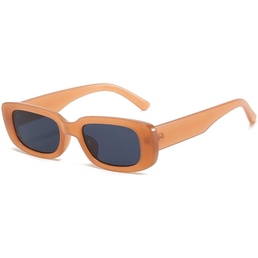 Rectangle Sunglasses Retro Driving Glasses 90s Vintage Fashion Narrow Square Frame - Jessie