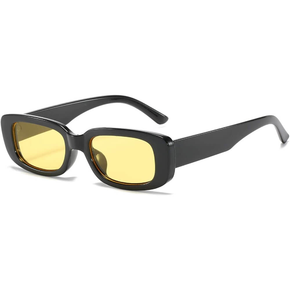 Rectangle Sunglasses Retro Driving Glasses 90s Vintage Fashion Narrow Square Frame - Jessie